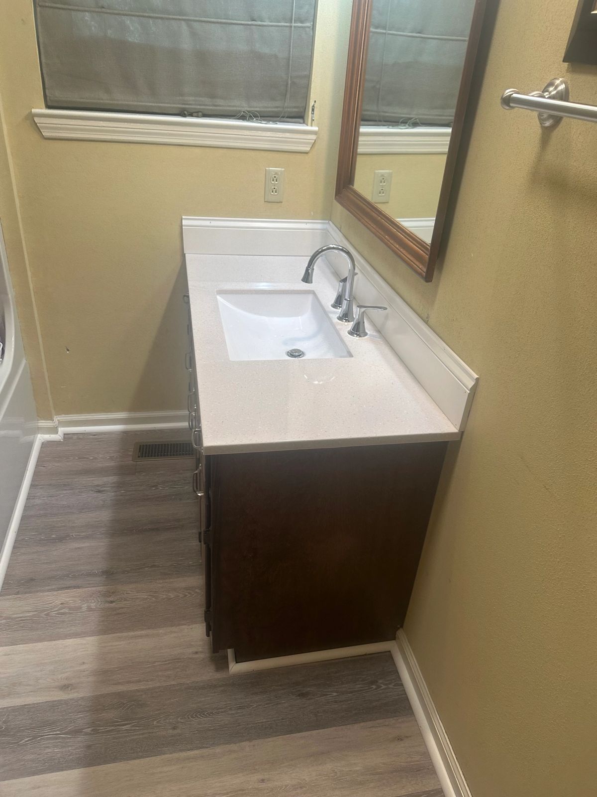 Bathroom vanity and plumbing work by Dan's Handyman Service